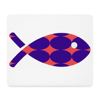 HUMOUR. POISSON. POISSON D'AVRIL. HUMOUR. MER - Tapis de souris (format paysage) - blanc - Devant