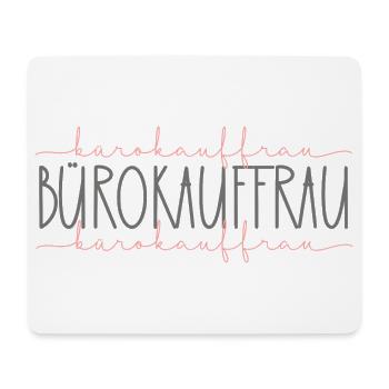 Bürokauffrau Geschenk Büro Schnörkel - Mousepad (Querformat) - Weiß - Vorne