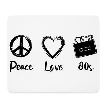 Ich liebe die 80er - Mousepad (Querformat) - Weiß - Vorne