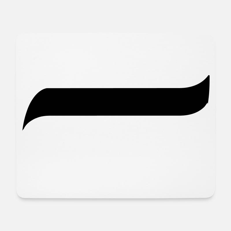 Siyah Beyaz - Mousepad (Querformat) - Weiß