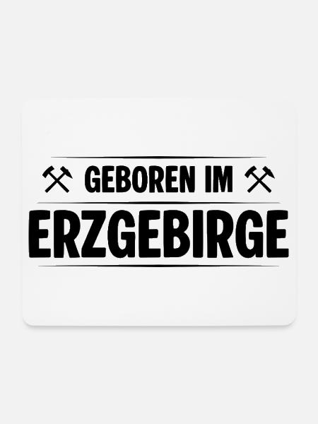 Kindheit Erzgebirge - Mousepad (Querformat) - Weiß