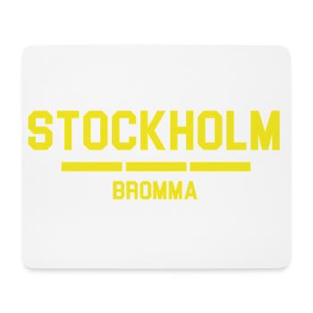Logo-Design des Flughafens Stockholm Bromma - Mousepad (Querformat) - Weiß - Vorne