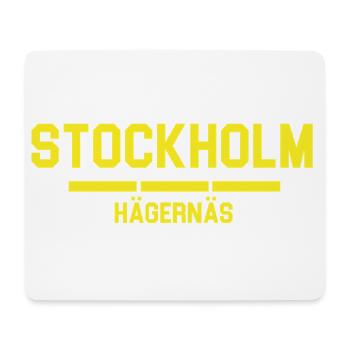 Stockholm Hägernäs City Skyline - Mouse Pad (horizontal) - white - Front