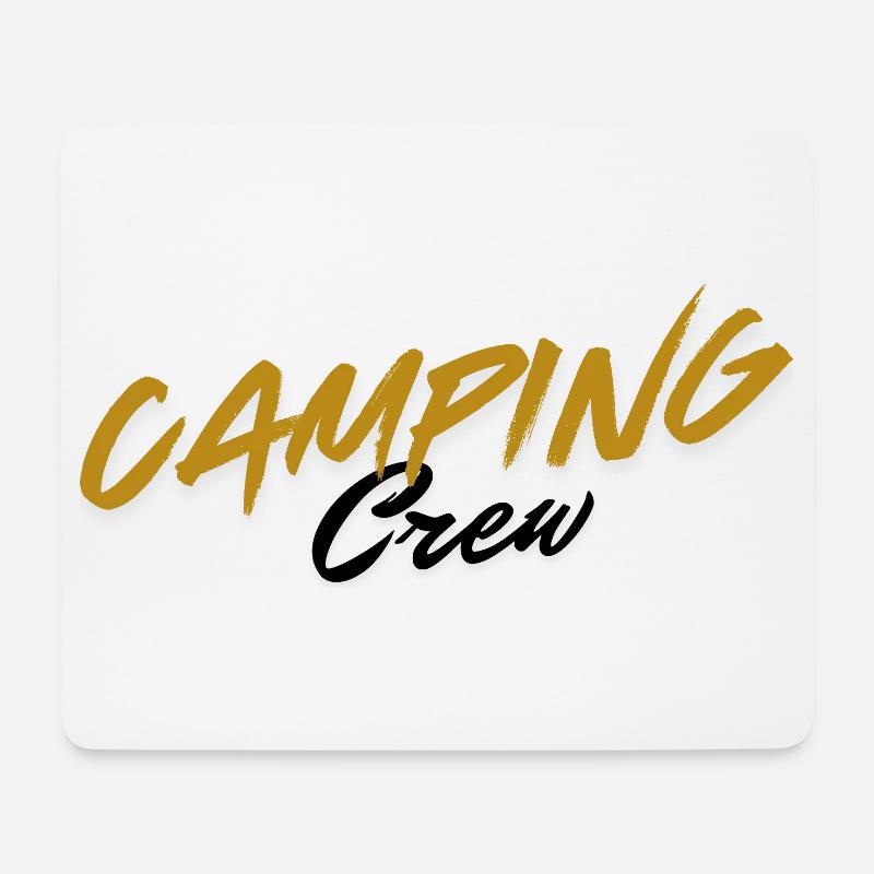 Abenteuerliches Camping-Design mit Naturmotiven - Mousepad (Querformat) - Weiß
