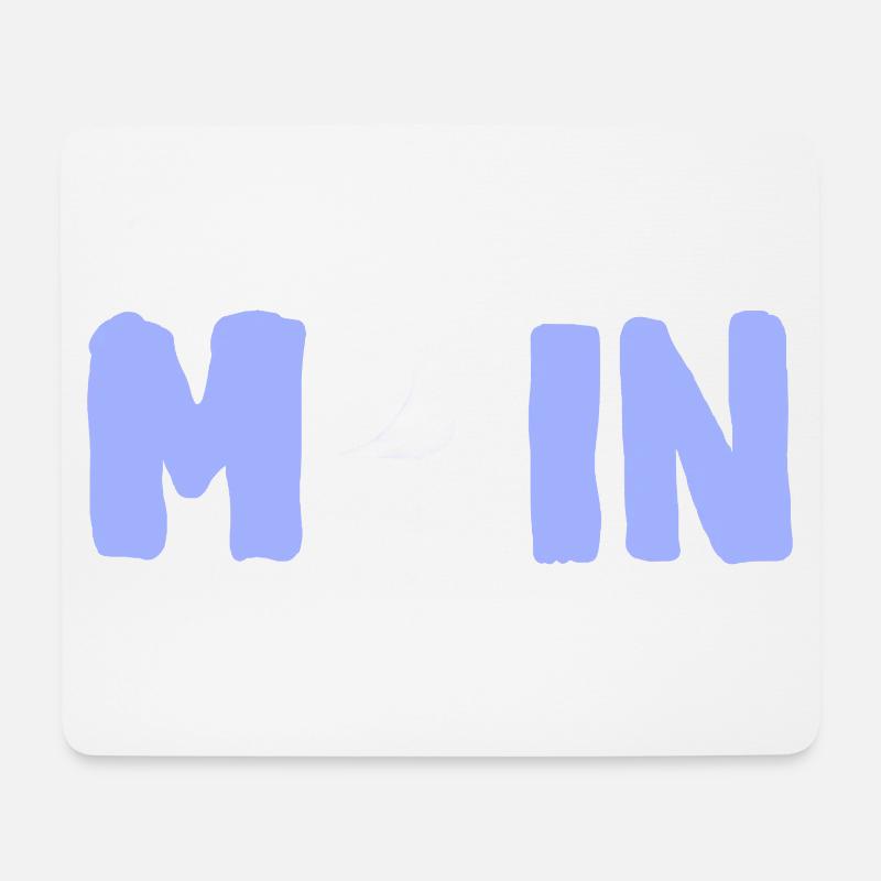 Moin mit die Möwe - Mousepad (Querformat) - Weiß