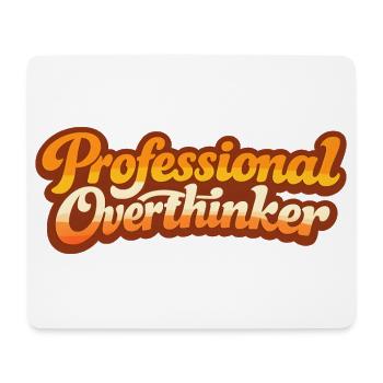 PROFESSIONAL OVERTHINKER VINTAGE - Mousepad (Querformat) - Weiß - Vorne