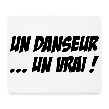 Un danseur… un vrai - Tapis de souris (format paysage) - blanc - Devant