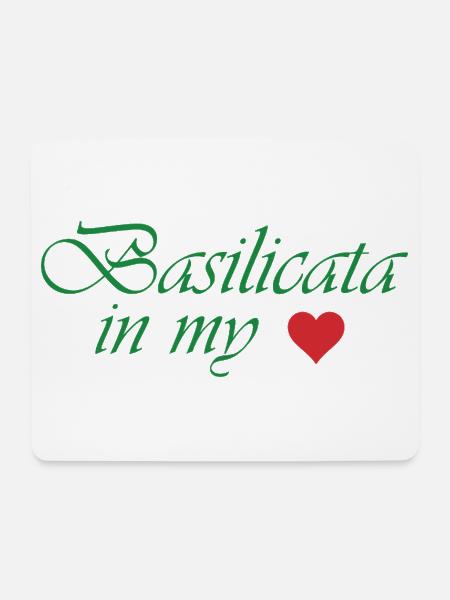 Basilicata in meinem Herzen - Mousepad (Querformat) - Weiß