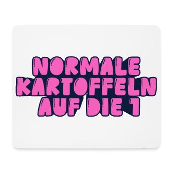 normale Kartoffeln auf die 1 - Mousepad (Querformat) - Weiß - Vorne