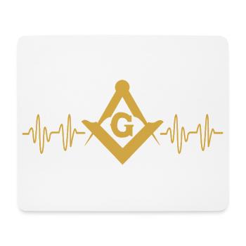 Illuminati maçonniques - Tapis de souris (format paysage) - blanc - Devant