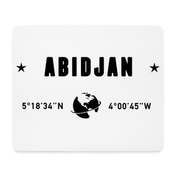 Abidjan Elfenbeinküste Koordinaten Erde - Mousepad (Querformat) - Weiß - Vorne