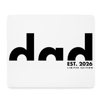 Dad Est 2026 Limited Edition  - Papa - Vatertag - Mousepad (Querformat) - Weiß - Vorne
