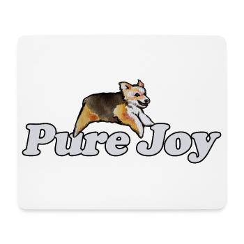 Pure Joy Corgi Lauf - Mousepad (Querformat) - Weiß - Vorne