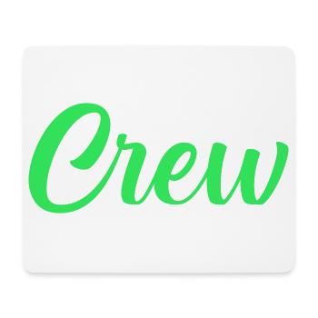 Crew Neon Script - Mousepad (Querformat) - Weiß - Vorne
