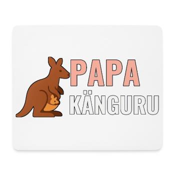 Papa Känguru – Geschenkshirt für neue Väter - Mousepad (Querformat) - Weiß - Vorne