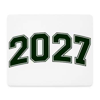 2027 - Mousepad (Querformat) - Weiß - Vorne