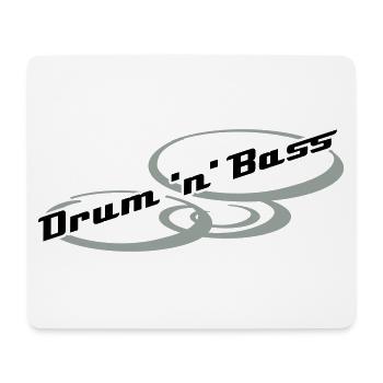 Drum 'n' Bass Design - Mousepad (Querformat) - Weiß - Vorne
