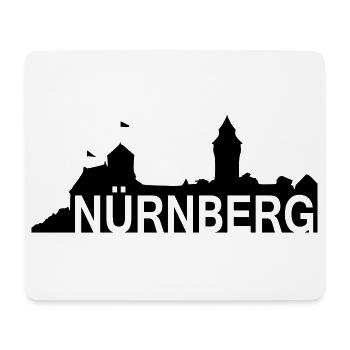 Nürnberg - Nürnberg mit Silhouette -- ©roil - Mousepad (Querformat) - Weiß - Vorne