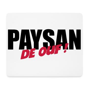 Paysan de ouf ! - Tapis de souris (format paysage) - blanc - Devant