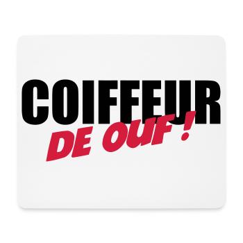 Coiffure / Coiffeur / Coiffeuse / Mode / Cheveux - Tapis de souris (format paysage) - blanc - Devant