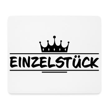 Einzelstück Krone - Mousepad (Querformat) - Weiß - Vorne