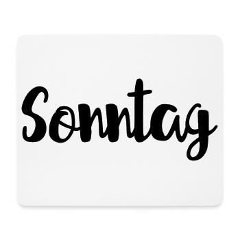 Sonntag Woche Wochenende - Mousepad (Querformat) - Weiß - Vorne