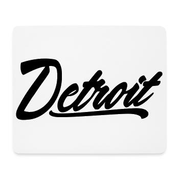 detroit shirt - Mousepad (Querformat) - Weiß - Vorne