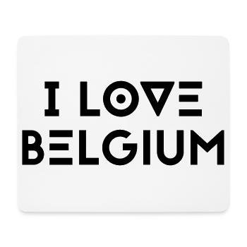 I LOVE BELGIUM - Mouse Pad (horizontal) - white - Front