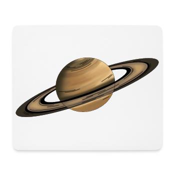 Saturn Planet Rings - Mouse Pad (horizontal) - white - Front