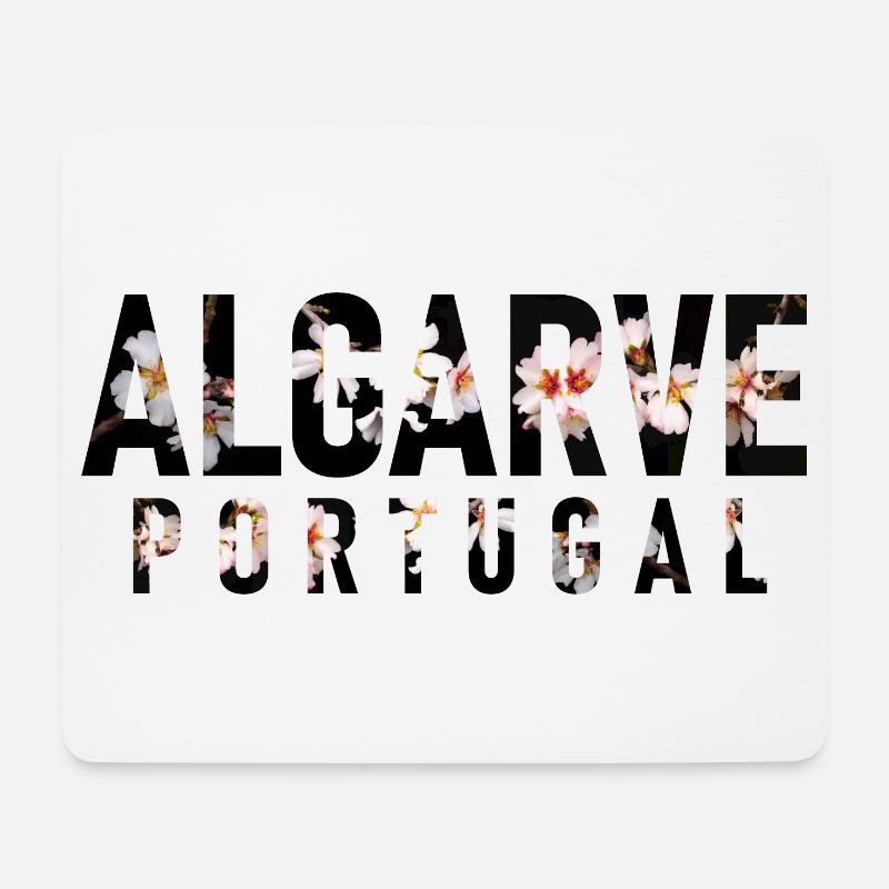 Algarve Portugal Mandelblüten - Mousepad (Querformat) - Weiß
