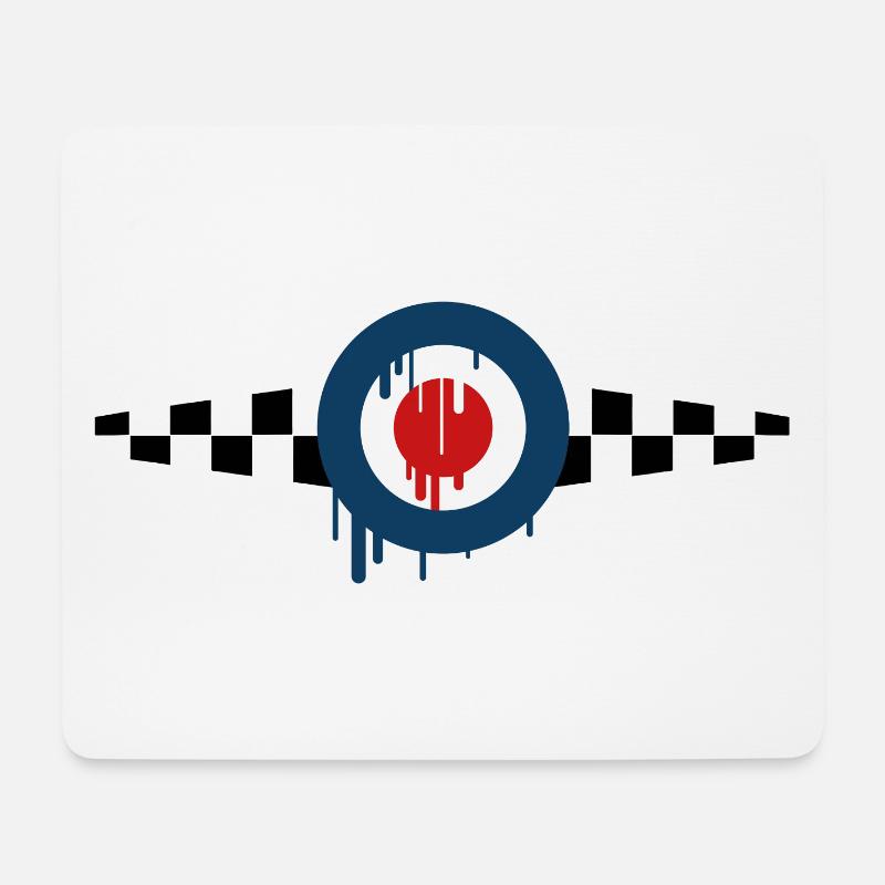 Mod Target skashirts - Mouse Pad (horizontal) - white