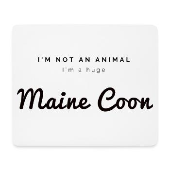 I'm not an animal - Maine Coon - Pacifico style - Tapis de souris (format paysage) - blanc - Devant