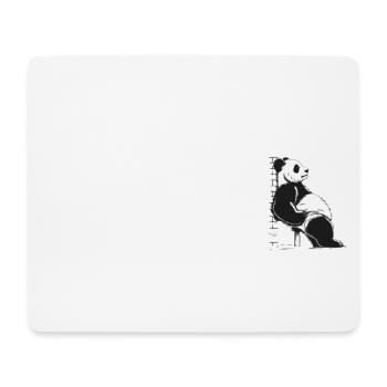 chill mal panda relax entspann dich abhängen - Mousepad (Querformat) - Weiß - Vorne