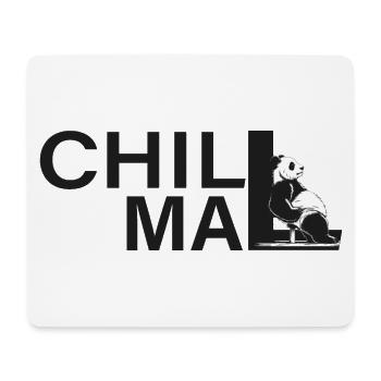 chill mal panda relax entspann dich - Mousepad (Querformat) - Weiß - Vorne