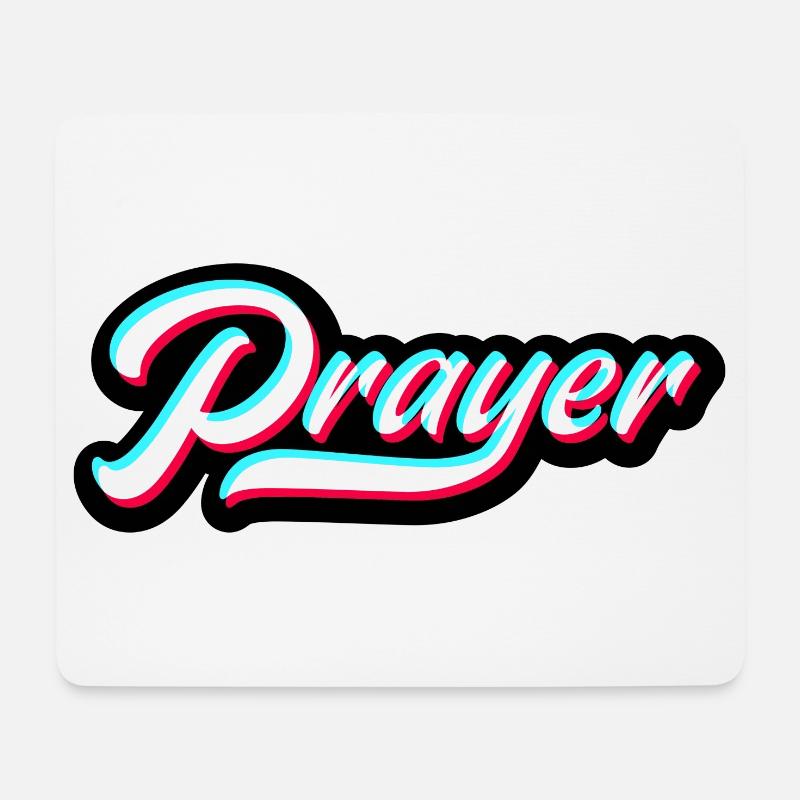 Jesus Glaube Christ Bibel Gebet - Mousepad (Querformat) - Weiß