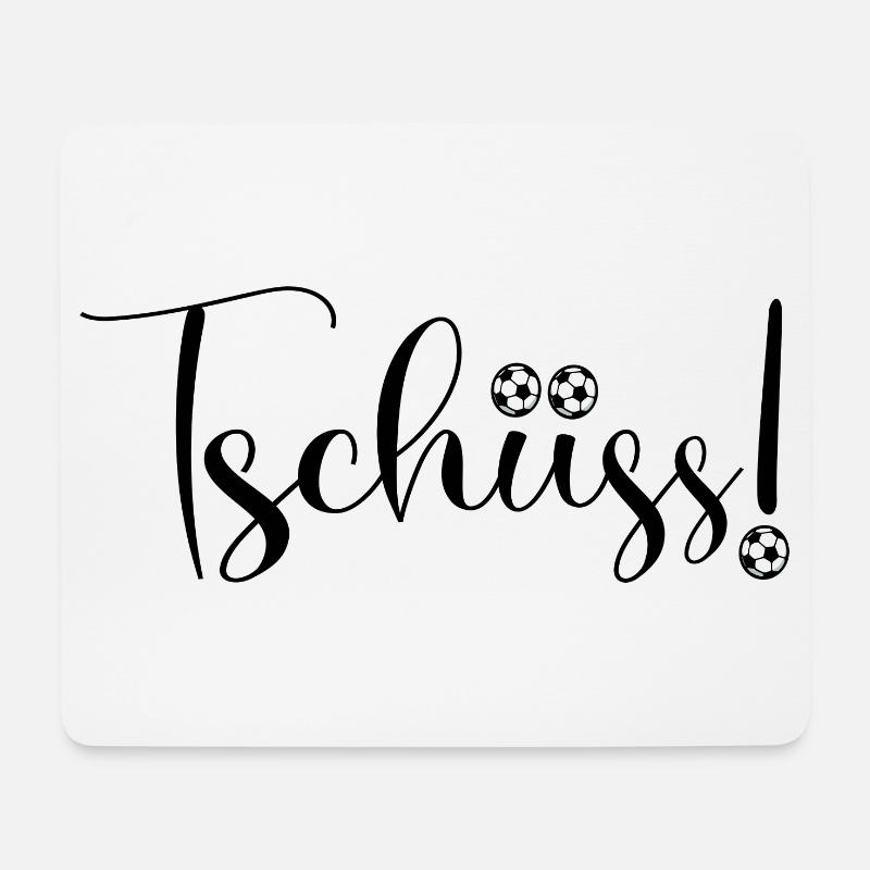 ABSCHIED KOLLEGEN FUßBALL - Mousepad (Querformat) - Weiß