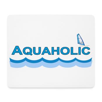 AQUAHOLIC - Mouse Pad (horizontal) - white - Front