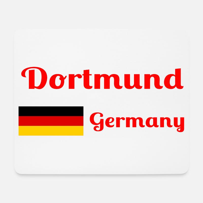 Dortmund Germany- Stylish prints - Mouse Pad (horizontal) - white
