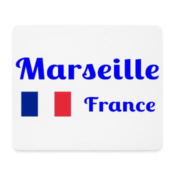 Marseille France- Stylish prints - Mouse Pad (horizontal) - white - Front