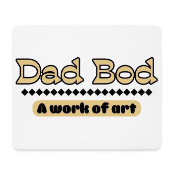 Dad Bod – Kunstvolles Statement für Väter - Mousepad (Querformat) - Weiß - Vorne