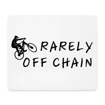 rarely off chain bike cycling gift love - Mousepad (Querformat) - Weiß - Vorne