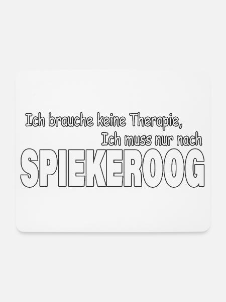 Therapie SPIEKEROOG - Mousepad (Querformat) - Weiß