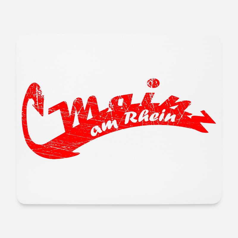 Mainz - Mousepad (Querformat) - Weiß