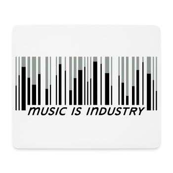 La musique, c’est l’industrie - Tapis de souris (format paysage) - blanc - Devant