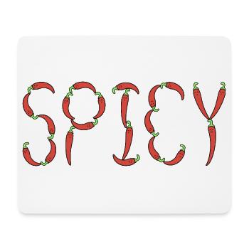 Chili épicé - Tapis de souris (format paysage) - blanc - Devant
