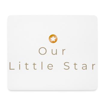 Our Little Star - Minimalistisches Baby-Design - Mousepad (Querformat) - Weiß - Vorne