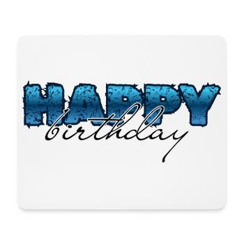Happy Birthday, Congratulations, Birthday - Mouse Pad (horizontal) - white - Front