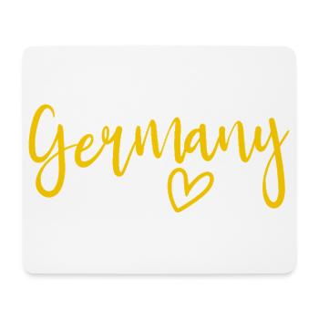Germany – heart of women, love for Germany - Mouse Pad (horizontal) - white - Front