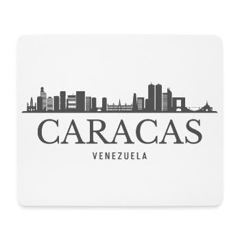 Caracas, Venezuela, silhouette de Caracas - Tapis de souris (format paysage) - blanc - Devant