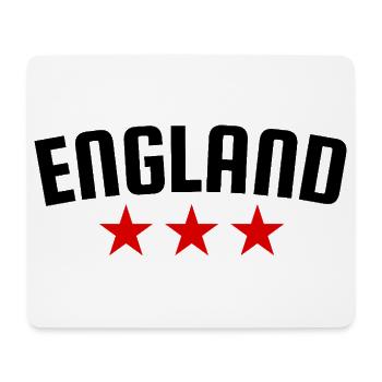 Angleterre 3 étoiles Design - Tapis de souris (format paysage) - blanc - Devant